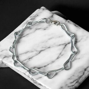5 For $25💫Punk Silver Chain Bracelet